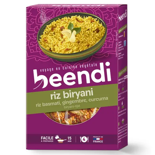 Jardin moderne:Riz basmati sauté au curcuma et gingembre Beendi - 250 g