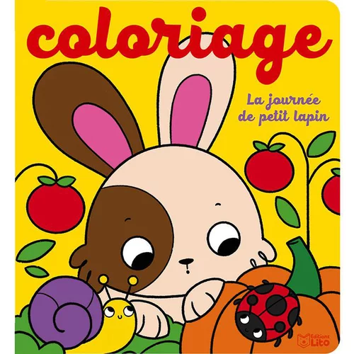 Idée au jardin：Livre La journée des petits animaux en coloriage éditions Lito - 8 pages