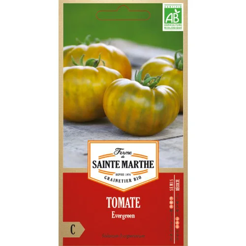Jardin et plaisir：Graines de Tomate Evergreen bio Ferme de Sainte Marthe - graines à semer