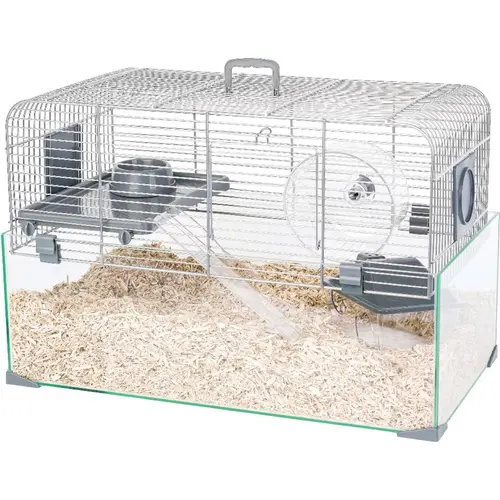 Sélection extérieur:Cage pour rongeur coloris gris Zolux Panas Colour 50 – 52 x 29 x 35 cm