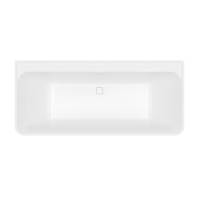 Baignoire droite murale 180 x 80 VILLEROY ET BOCH Collaro vidage blanc | Baignoire