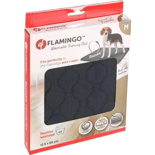 Sélection extérieur:Tapis d’entrainement gris lavable pour chien Flamingo Patsy - 69 x 41,5 cm