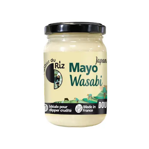Une touche pratique à l’extérieur：Mayonnaise wasabi Autour du Riz - 180 g