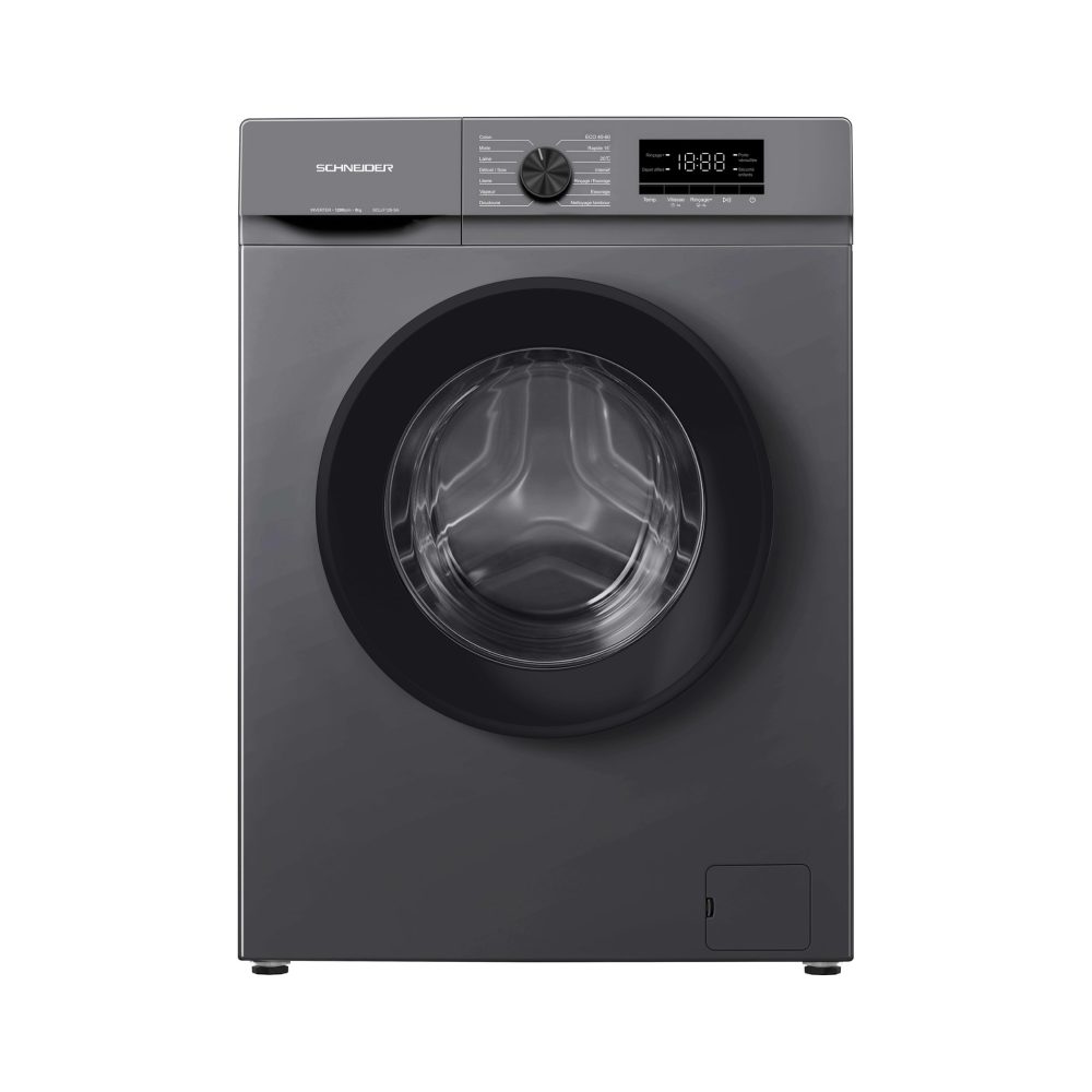 SCHNEIDER Lave linge frontal 8kg Silver - SCLLF128-SA