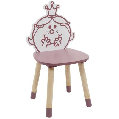 Chaise en bois pour enfant Monsieur madame (Madame princesse)
