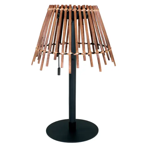 Pour un jardin plus pratique:Lampe Eleonor coloris marron en bambou Watt & Home - 32 cm