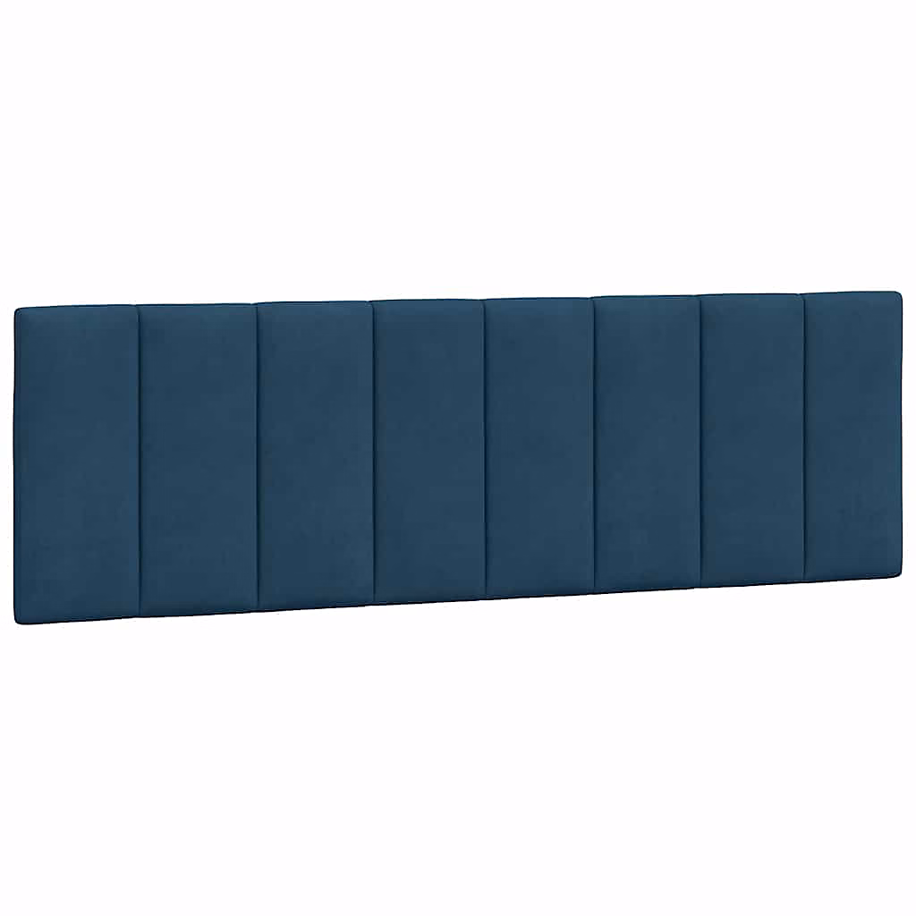 Coussin de tête de lit Hanko bleu 160 cm velours vidaXL – Réf. VGGGIVFWX2469005956