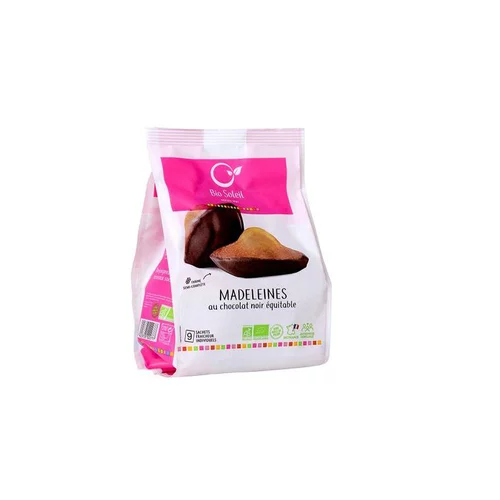 Essentiel pratique：Madeleines au chocolat noir Bio Soleil - 200 g