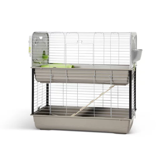 Tendance extérieur：Cage pour lapin ou cobaye Caesar 3 double argent/vert