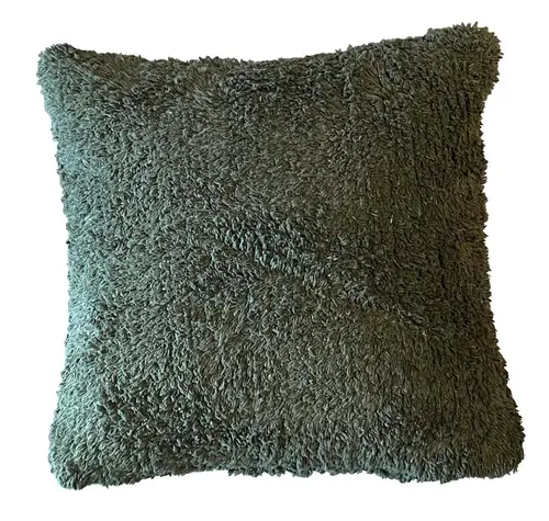 À découvrir au jardin：Coussin vert kaki en coton Moutmout - 45 x 45 cm