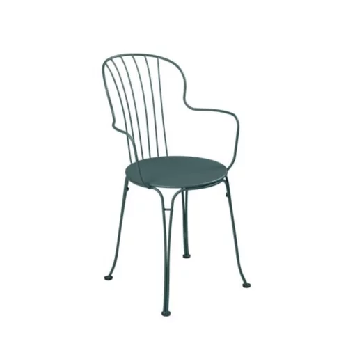 Facile jardin:Fauteuil Opéra + FERMOB gris orage