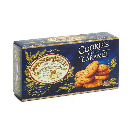 Une touche extérieure:Cookies aux éclats de caramel La Maison du Biscuit - 220 g