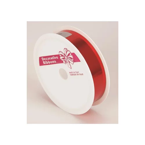 Solution simple:Ruban décoratif rouge avec effet métallisé - 19 mm x 4 m
