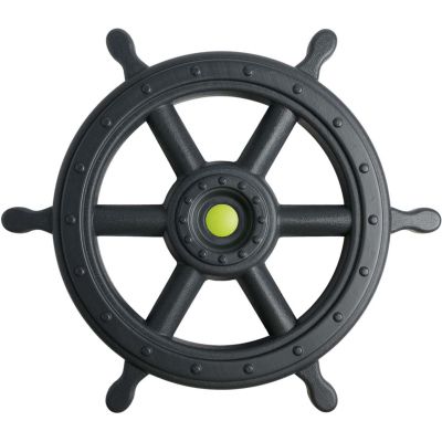 Volant en plastique bateau pirate XXL (Anthracite et vert lemon)
