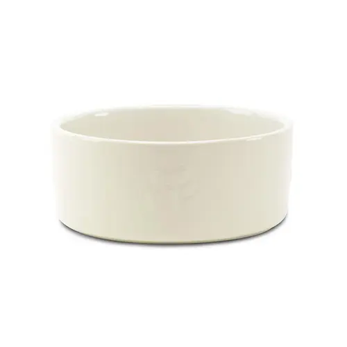 Jardin et nature:Gamelle repas pour chien coloris beige clair en grès Scruffs – 19 x 19 x 8,5 cm