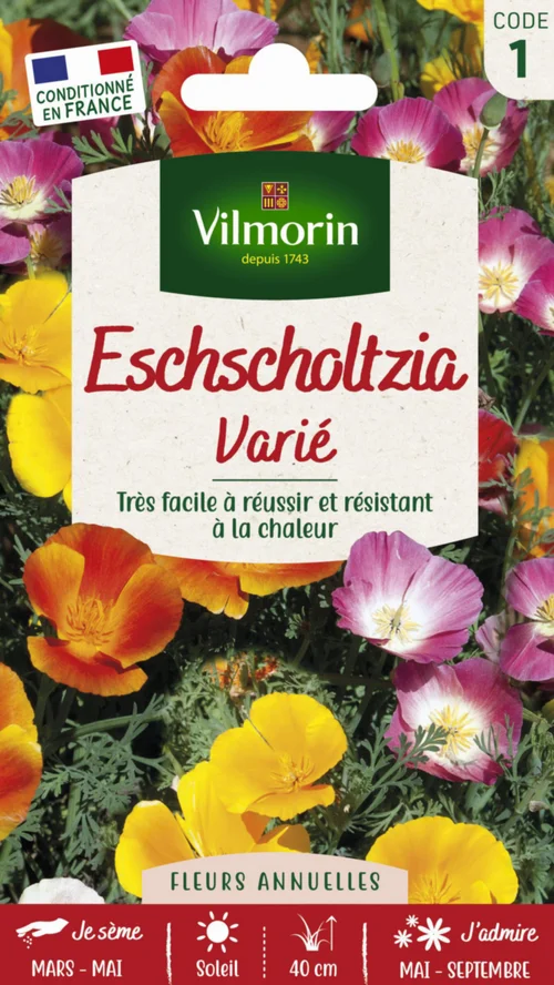 Pour mieux vivre dehors:Eschscholtzia Varié Vilmorin - graines à semer
