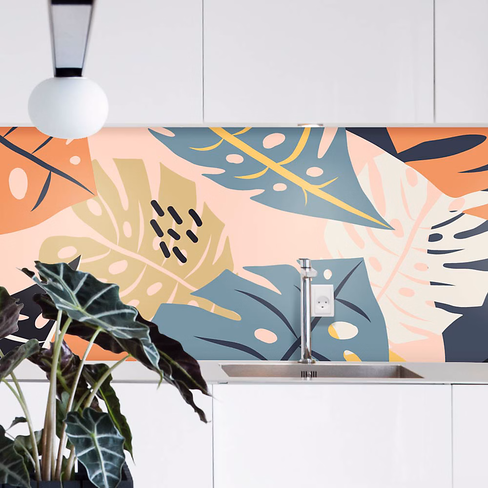 Crédence Adhésive Monstera Deliciosa 100 × 40 cm