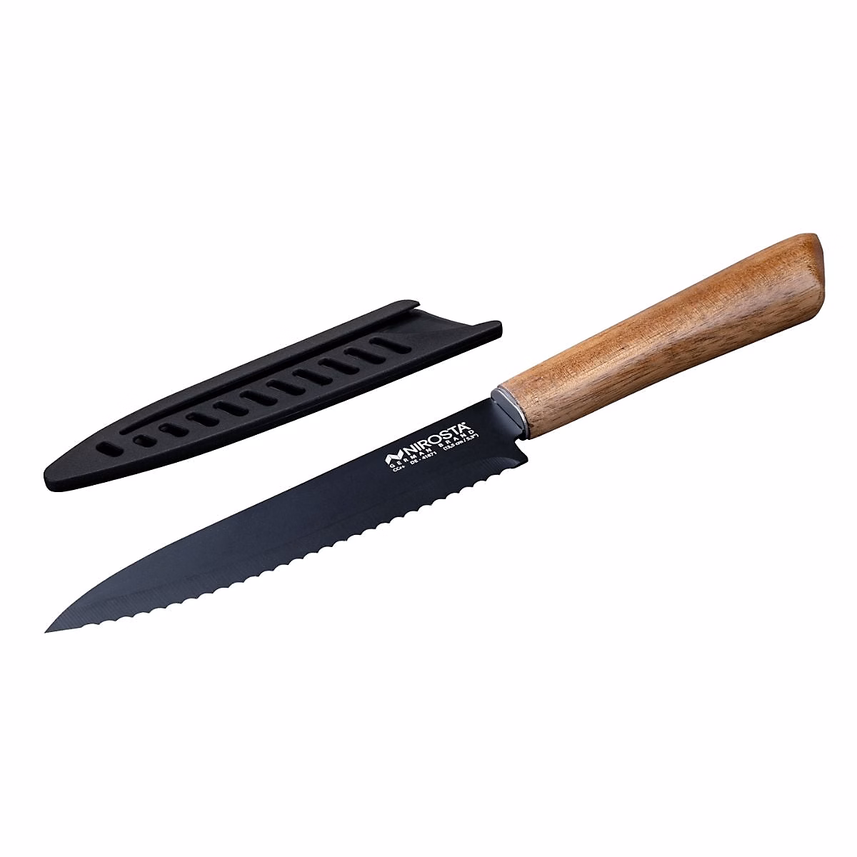 Couteau de cuisine lame crantée 24 cm Nirosta Flow – Réf. OQONHLJMA6457733221