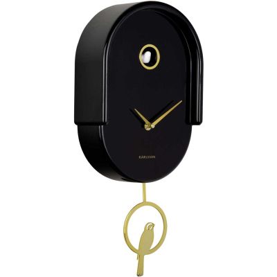 Horloge murale en ABS Tweet (Noir)