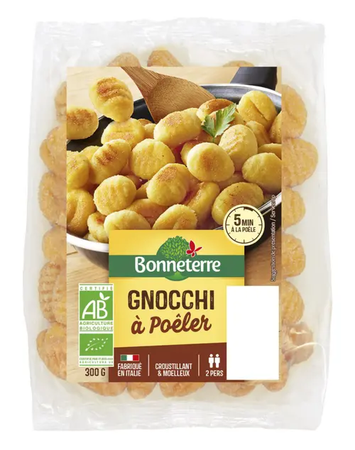 Nature jardin:Gnocchi à poêler bio Bonneterre – 300 g