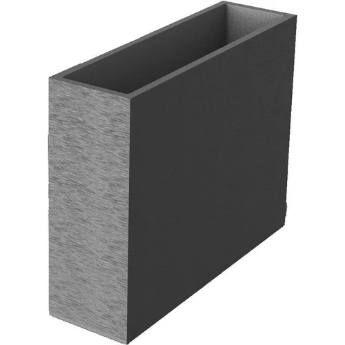 Jardin confort：Muret loft gris gamme Graphit L99,5xI29,5xH78,5 cm