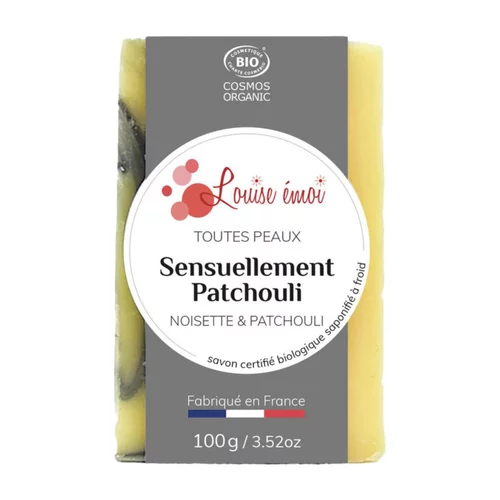 Extérieur sélection：Savon solide "Sensuellement patchouli" huile de noisette et patchouli - 100g