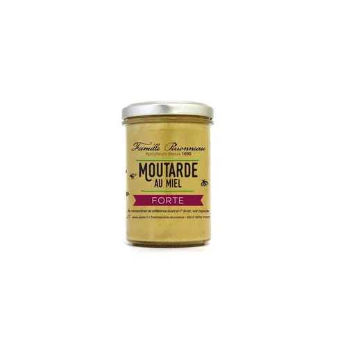 Pour vos extérieurs:Moutarde au miel bio - pot en verre de 210 g