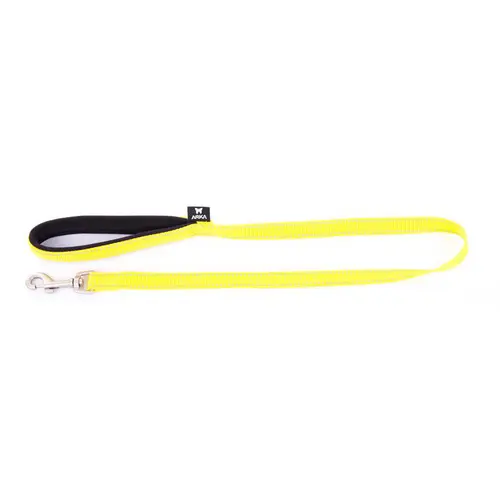 Jardin utile：Laisse Neo+ pour chien coloris jaune 1,5x100 cm
