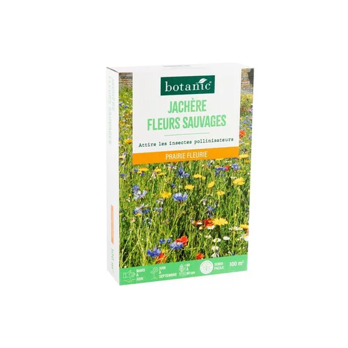 Pour vos jardins:Jachère de graines fleurs sauvages botanic® - graines à semer (100 m²)