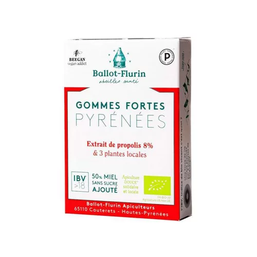 Pour un jardin plus pratique:Gommes fortes des Pyrénées boîte 30 g rouge