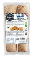 Malin jardin:Petits pains sans sel bio en sachet Angélus - 304 g
