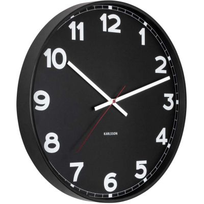 Horloge ronde en métal New classic 40 cm (Noir)