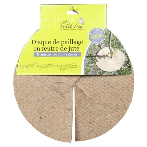 Espace vert malin:Disques x 2 de paillage Ø 30 cm
