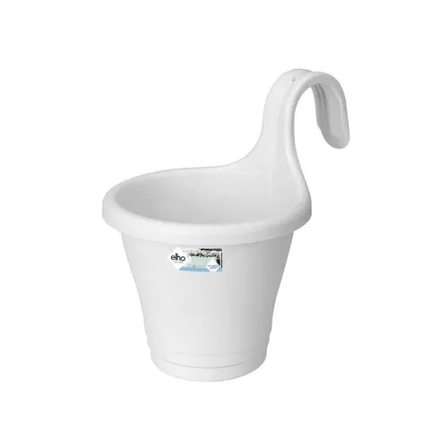 Sélection nature：Pot à suspendre coloris blanc Elho Corsica - 27 x 19 x 25,9 cm