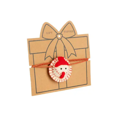 Adapté à l’extérieur：Décor pour cadeaux bonhomme de neige en feutrine blanc - 2 x 2 cm