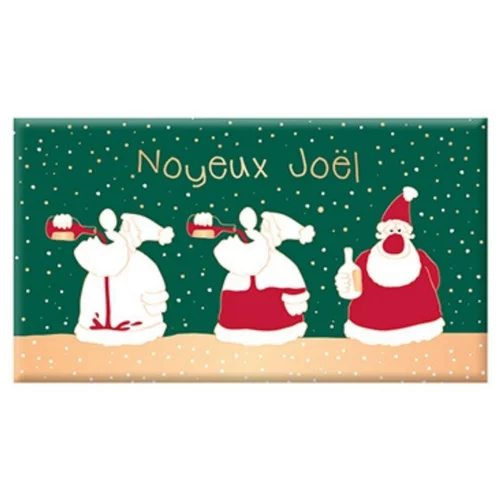 Solution nature：Chocolat noir bio fin d'année « Joyeux Joël » Art Grafik - 40 g