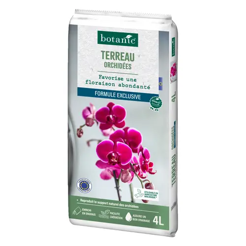 Pratique pour le jardin:Terreau pour orchidées botanic® - 4 L
