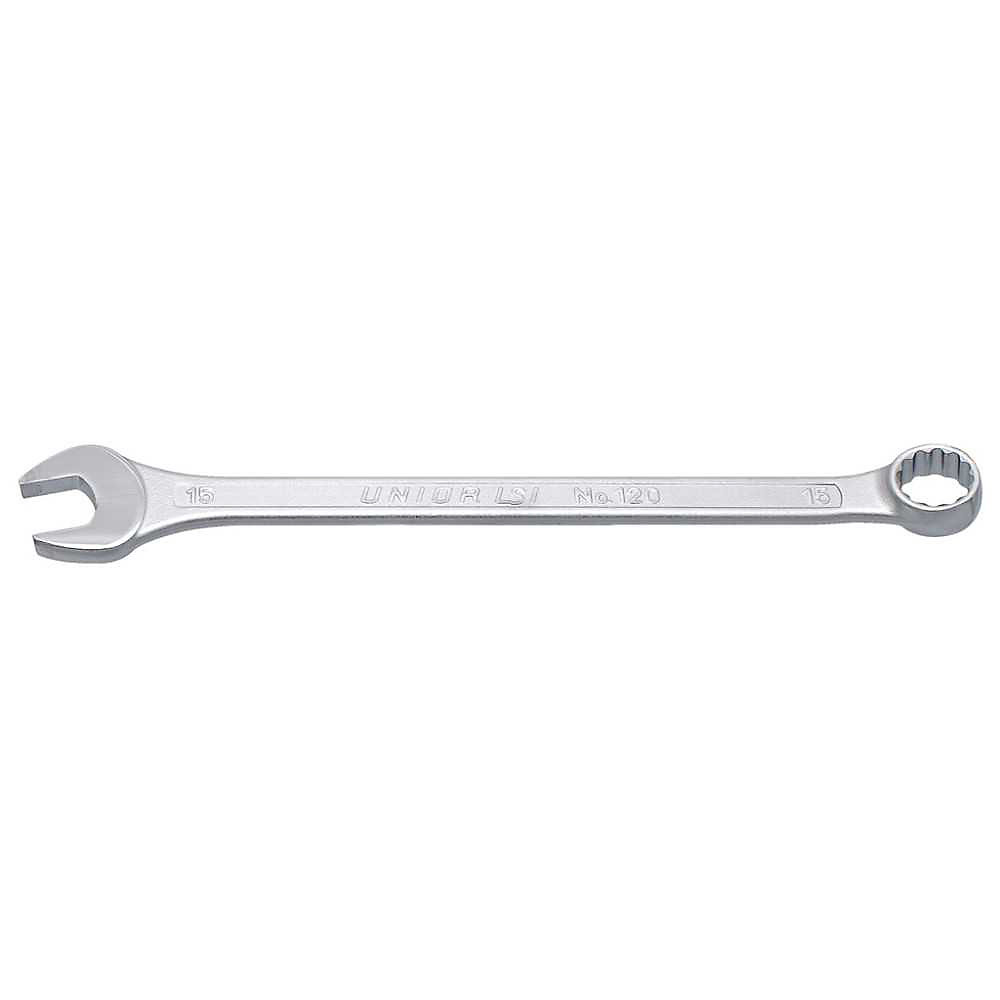 Clé mixte longue chromée polie D.12mm | UNIOR – 600363
