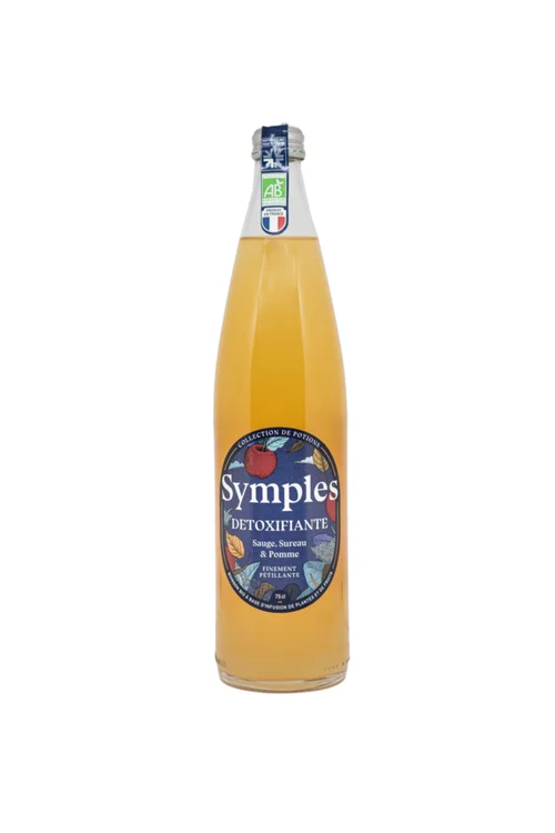 Sélection pour votre jardin:Infusion pétillante bio "détoxifiante" en bouteille Symples - 75 cl