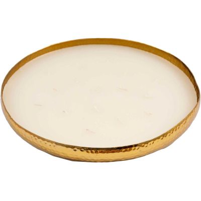 Bougie parfumée en aluminium doré (16 mèches)