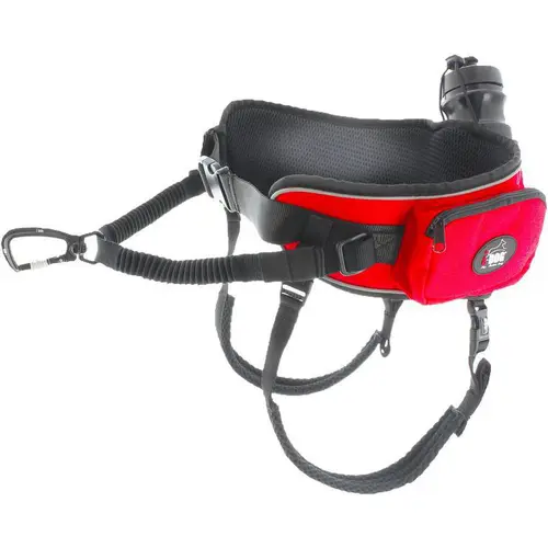 Extérieur déco:Baudrier canicross pour chien coloris rouge I-Dog Confort Trek - Taille unique