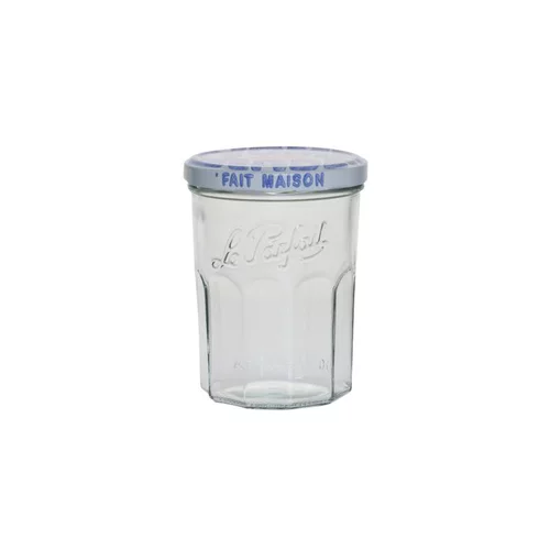 Une touche jardin：Pack de 6 confituriers 324 ml avec couvercle Ø 8,2 x H 9,5 cm