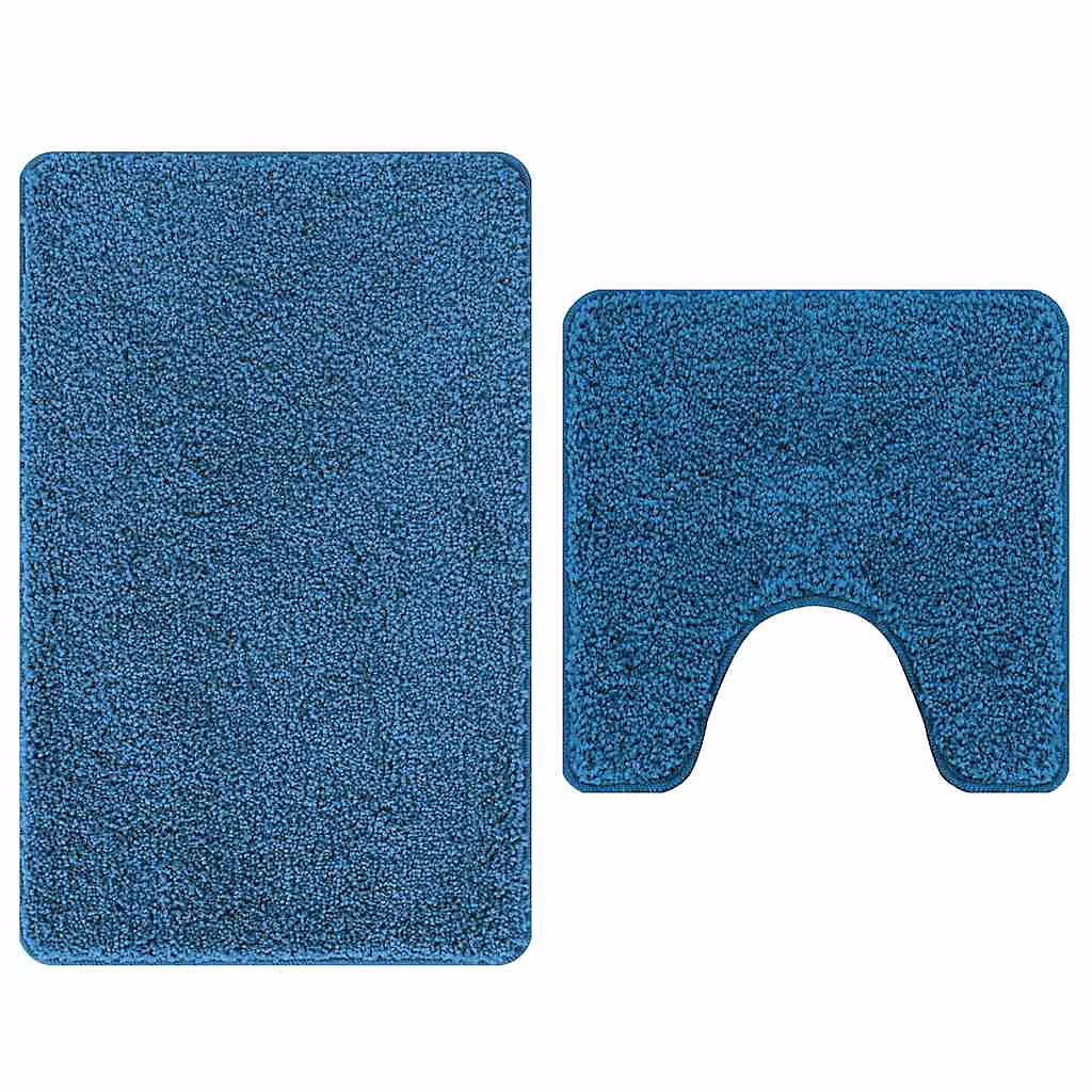 Ensemble de tapis de bain antidérapants 2 pc Bleu 50 × 50 cm PP vidaXL