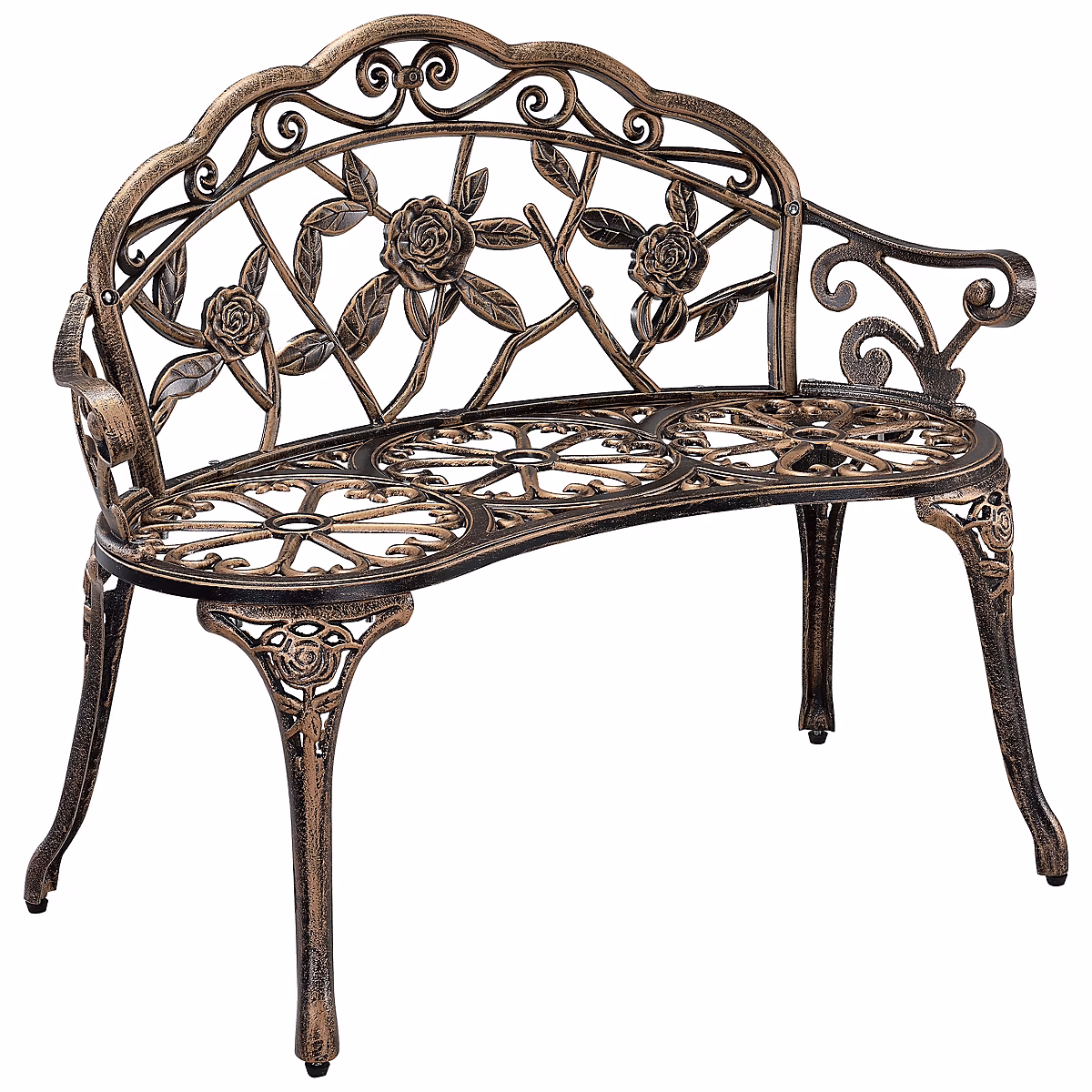 Salon et mobilier de jardin – Banc de Jardin Monfalcone Fonte et Aluminium Bronze casa.pro