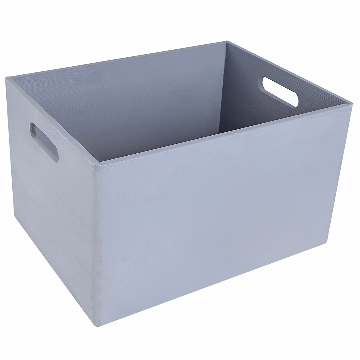 Creative Deco Caisse Bois Rangement Gris 39 × 29 × 23 cm (+/ – 1cm), Boîte de Rangement Bois Cuisine, Caisse Rangement Bureau