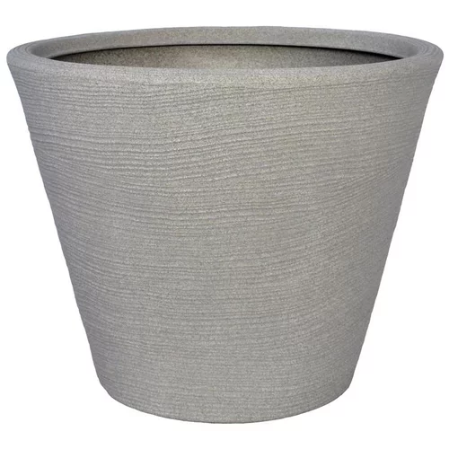 Confort au jardin:Pot évasé pour décoration intérieure ou extérieure corde Mineral – 61 litres Ø 55 x H 45 cm
