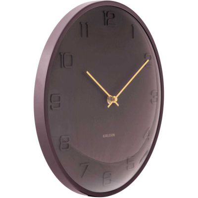 Horloge murale en métal Fuerte Dome (Marron)