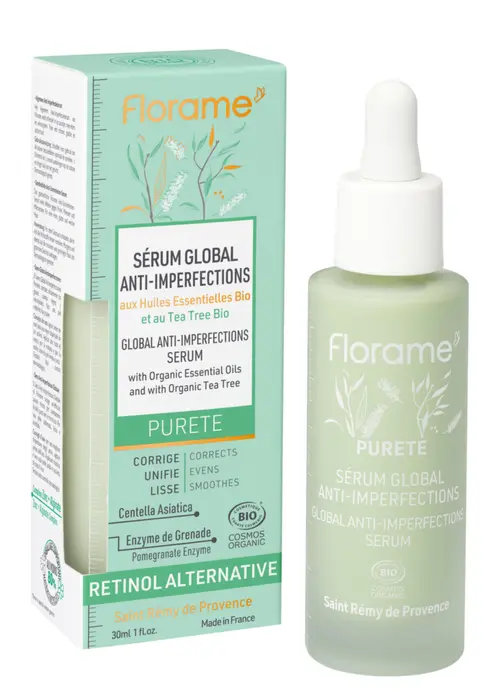 Univers végétal：Sérum global anti-imperfections Florame gamme Pureté - 30 ml