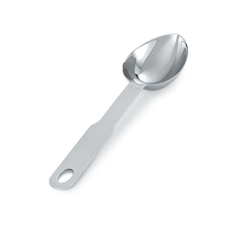 Cuillère à mesurer ovale en acier inoxydable résistant | Pujadas – Métallisé – l22.1 – L22 – P7.6 – h2 – Acier Inoxydable