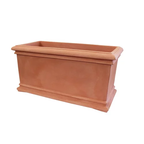 Pour créer votre univers jardin:Jardinière double paroi Toscana rectangulaire en polyéthylène Euro3plast - 100 cm